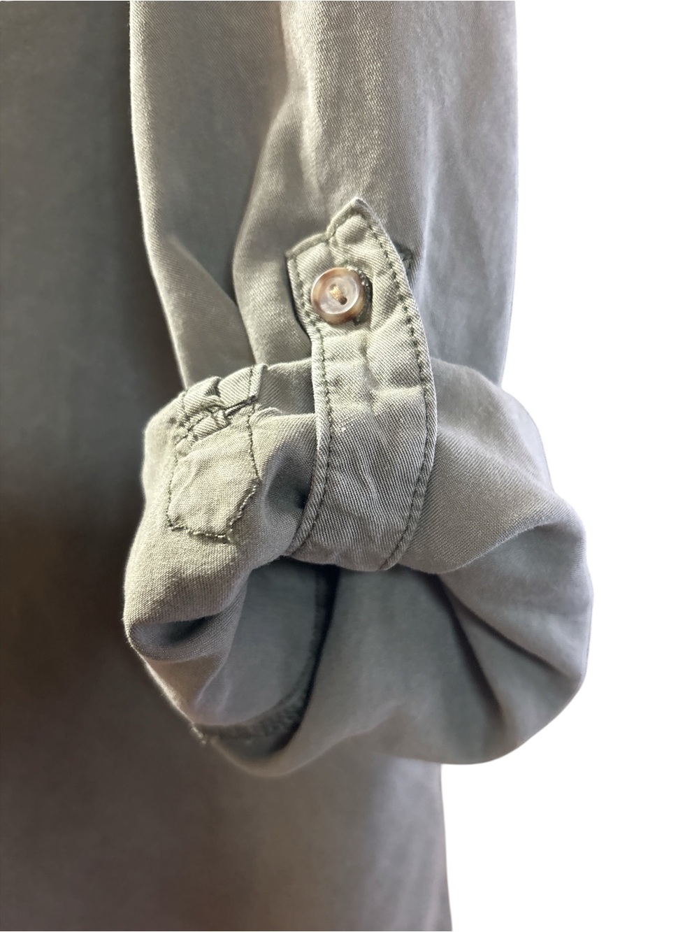 Social Standard By Sanctuary Tencel Button Down Utility Top - Picture 5 of 5